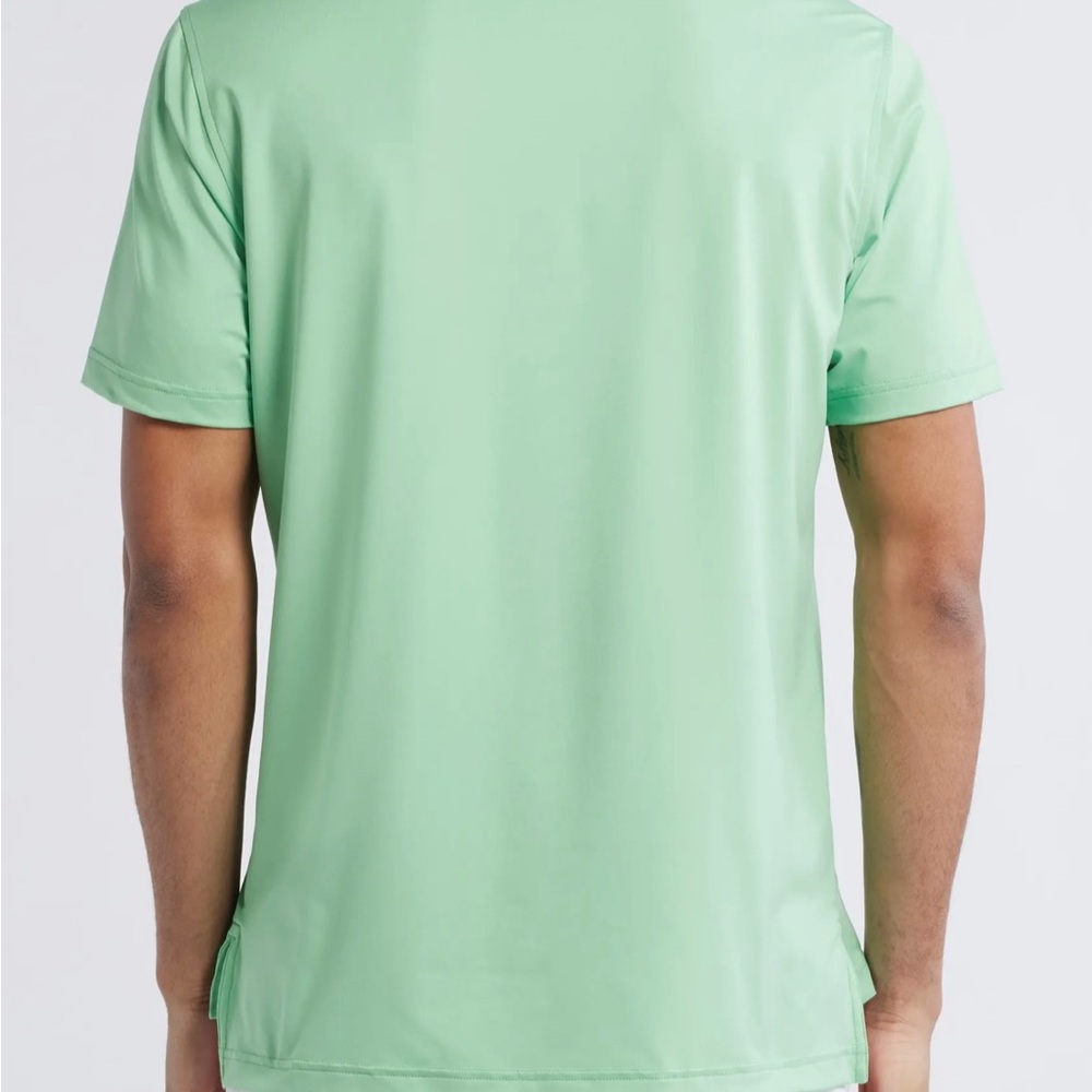 Peter Millar Summer Comfort Neon Green Polo Shirt Size L - Picture 5 of 7